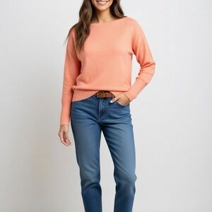 Anthropologie Peach Knit Pullover